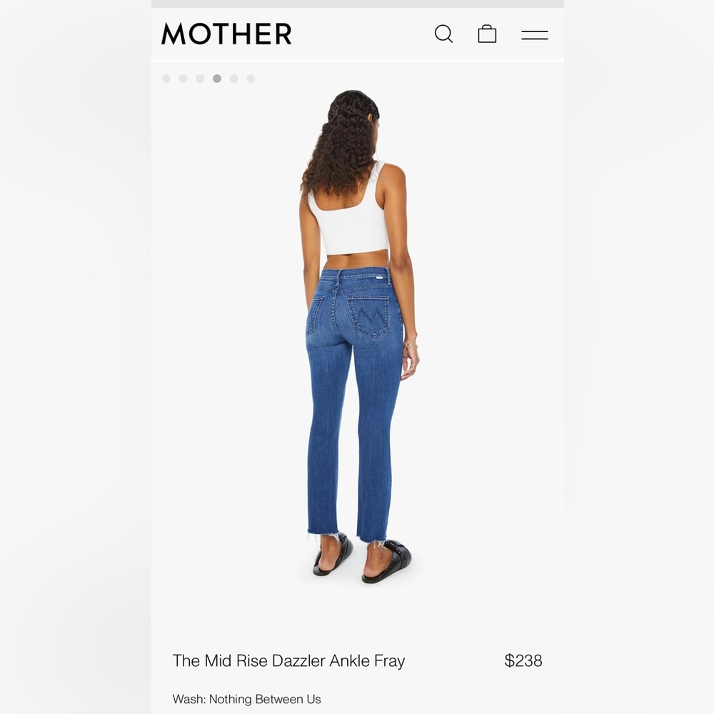 Mother mid rise denim